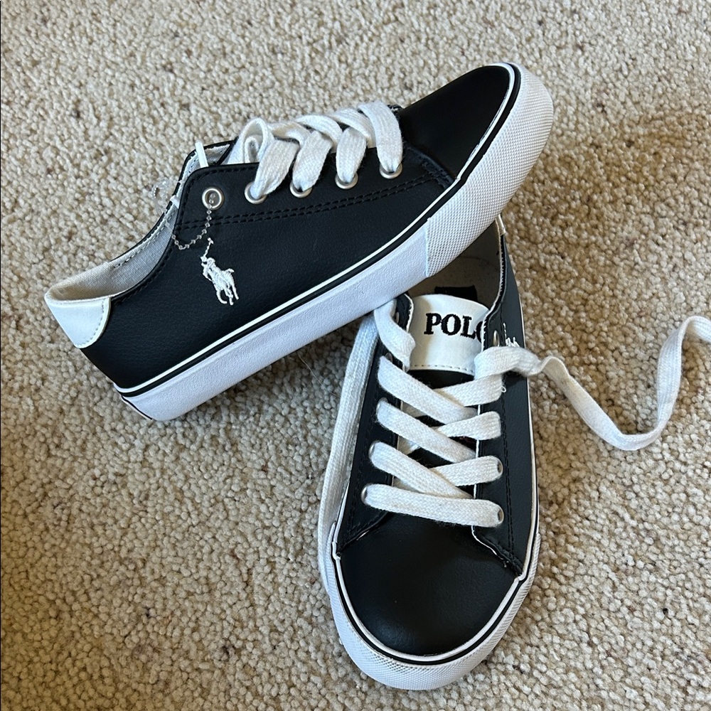 Polo by Ralph Lauren Kids Black and White Sneakers